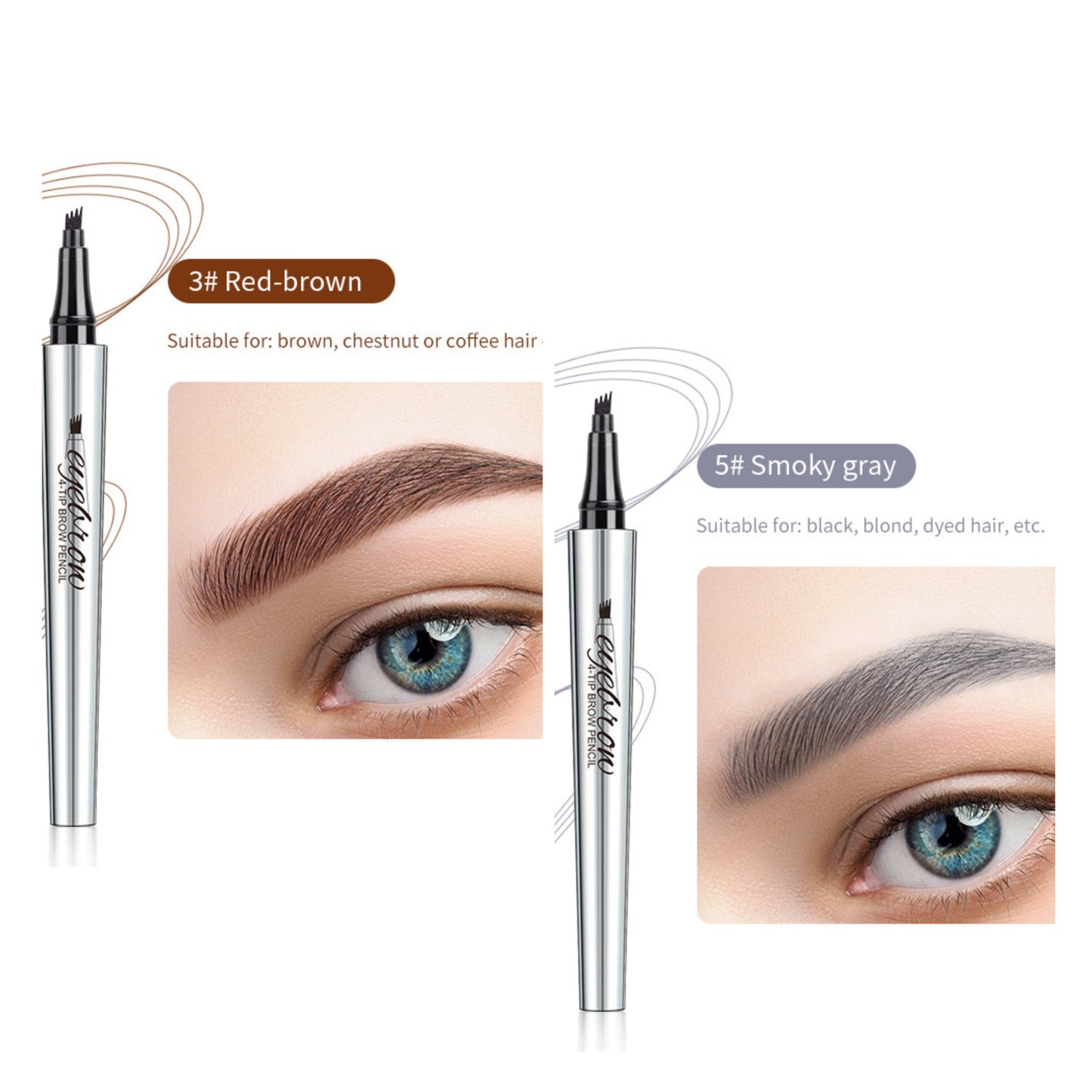 💟Kup 1 i otrzymaj 1 za darmo 💟-3D Wodoodporny ołówek do tatuażu Microblading 4 Fork Tip