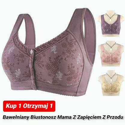 🌟Kup 1 i otrzymaj 1 gratis💞Wygodny, Oddychający Biustonosz w Dużym Rozmiarze dla Kobiet w Średnim Wieku👙