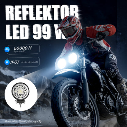 ⚡️ Bardzo jasna lampa robocza LED o mocy 99 W 🔆