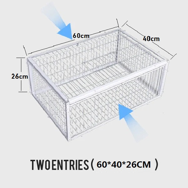 🔥2024 Nowe produkty🐦Klatka dla ptaków AutoTrap - tylko wejście, bez wyjścia, z podstawą