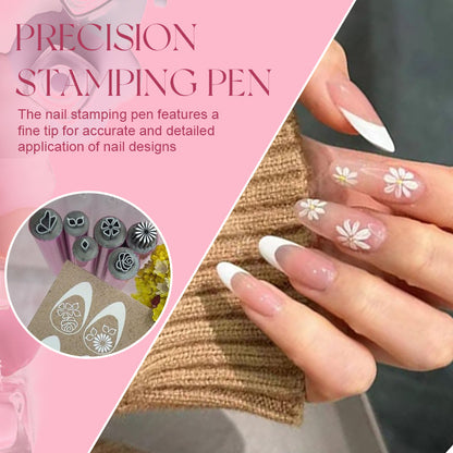 ❣️Nail Pióro do stempli artystycznych（Łatwe w użyciu nawet dla początkujących）