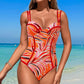 👙🌞Seksowny damski jednoczęściowy kostium kąpielowy z wąską talią