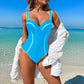 👙🌞Seksowny damski jednoczęściowy kostium kąpielowy z wąską talią