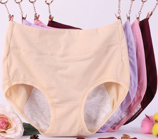 🤩Bawełniane, antybakteryjne i nieprzepuszczające majtki menstruacyjne