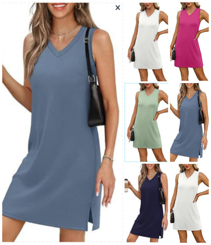 👗 Damska mini sukienka z dekoltem w szpic