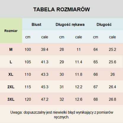 Damska Casualowa Koszulka z Dekoltem V i 2 Guzikami