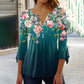 ✨Naszyjnik z krzyżem i koroną👑【S-3XL】🌸 Damska koszulka z nadrukiem V-neck