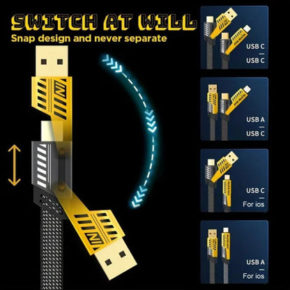 Kabel do szybkiego ładowania 4 w 1 PD 27W 65W