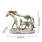 🐎Statuetka galopującego konia z kamienną figurką kucyka🐴