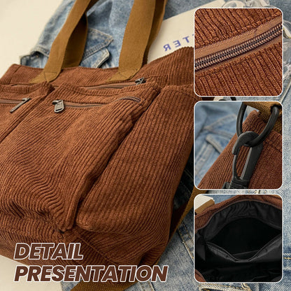 2024 New ultra-light casual large capacity retro shoulder bag