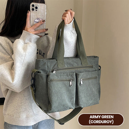 2024 New ultra-light casual large capacity retro shoulder bag