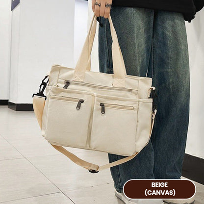 2024 New ultra-light casual large capacity retro shoulder bag