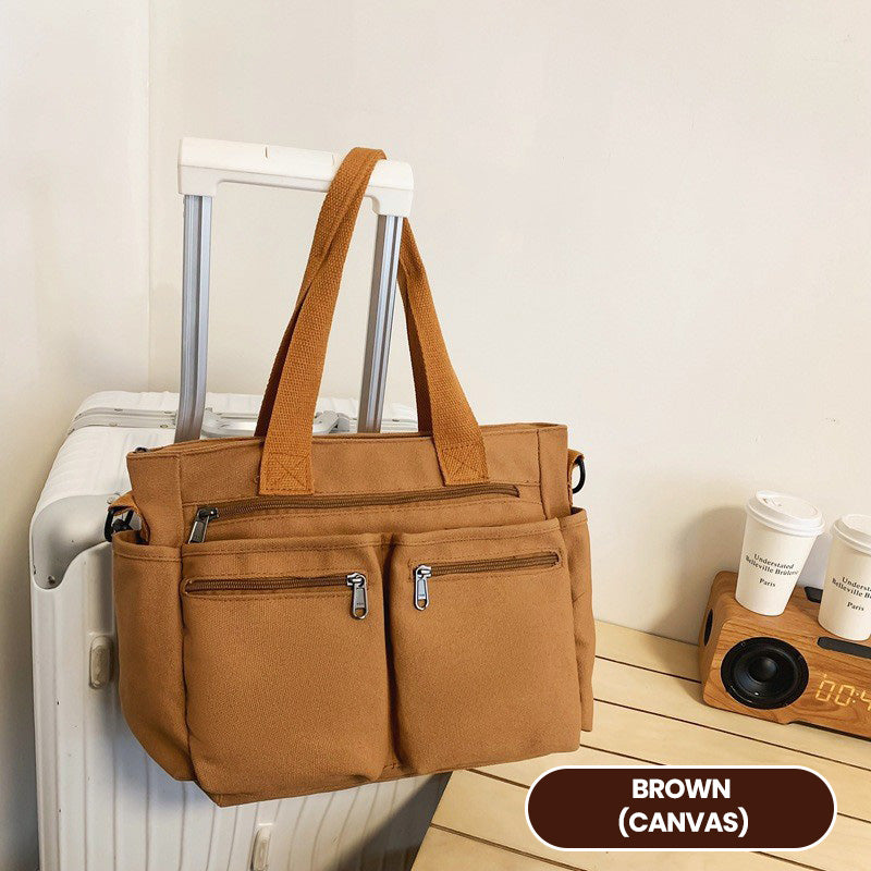 2024 New ultra-light casual large capacity retro shoulder bag