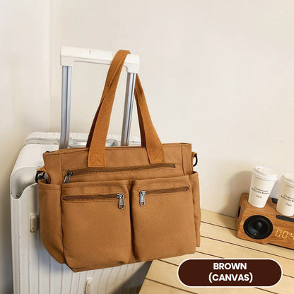 2024 New ultra-light casual large capacity retro shoulder bag