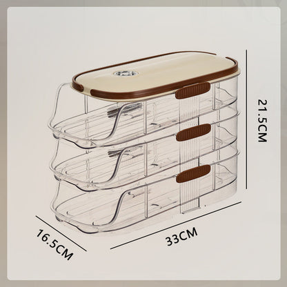 🥚🥚Przezroczysty organizer na jajka do bocznych drzwi lodówki