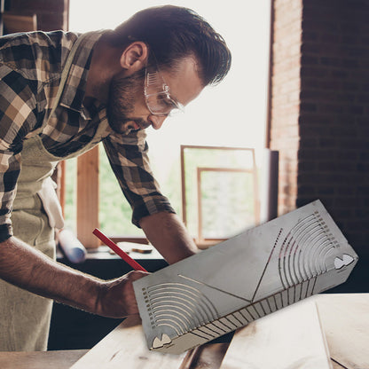 🔥Kwadratowa linijka do oznaczania narożników ze stali nierdzewnej pod różnymi kątami