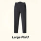 Damskie spodnie w kratę z ciepłą, pogrubioną podszewką
