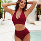 💥👙Stroje kąpielowe Tummy Control Skromne zestawy bikini z wysokim stanem
