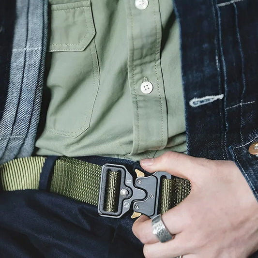 😎Męski, odporny na rozdarcia pas nylonowy z szybkim zapięciem
