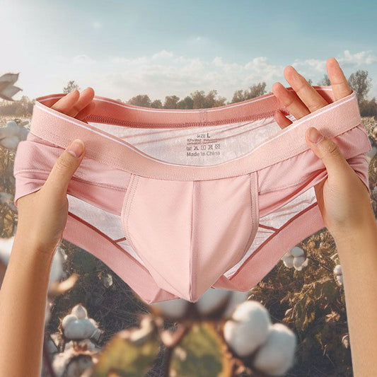 ⭐【Kup 3 a 1 otrzymasz za darmo】💖Męskie oddychające majtki z siateczki Ice Silk