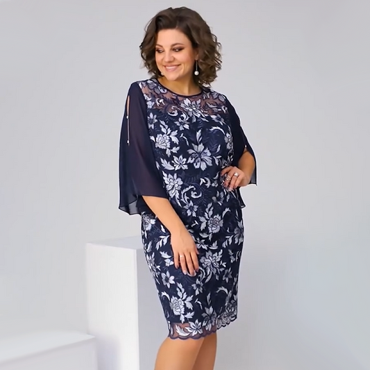 🔥Damska sukienka midi z kwiatowym nadrukiem👗