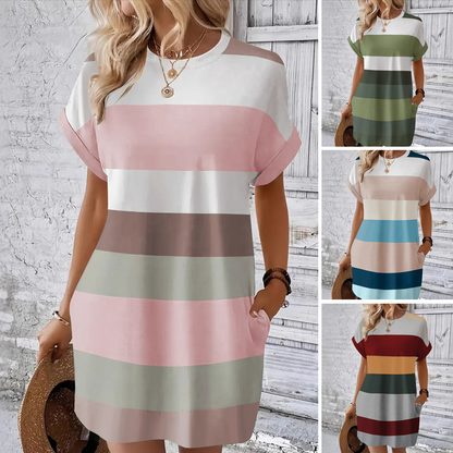 👗Sukienka damska casual z okolicznicem rundym—🔥50% zniżki🔥
