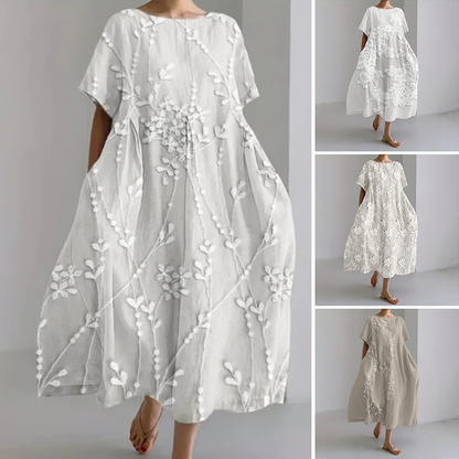 🔥✨100% lniana wygodna sukienka maxi