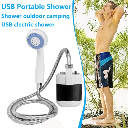 🚿Zewnętrzny przenośny prysznic na zewnątrz USB🥇
