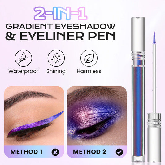 🔥Kup 1 dostań 1 gratis ✨2 w 1 cieni do powiek z efektem gradientu i kredka do oczu