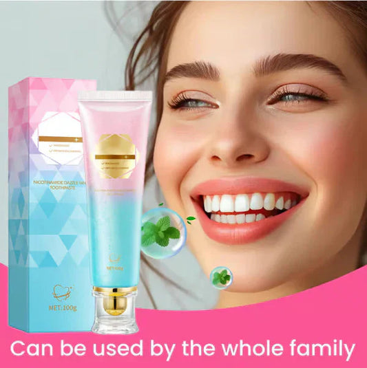 🎁 Prezent: 3 szczoteczki do zębów z główką! 💖-😁 Pasta do zębów z niacynamidem🦷 Wybiel zęby w siedem dni