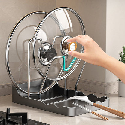 Wielofunkcyjny uchwyt na pokrywkę garnka i deskę do krojenia