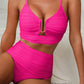 🔥 S-2XL 🌞 Damskie bikini z wysokim stanem 🌊👙