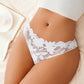 🔥KUP 1 DRUGI W PREZENCIE!!🌸Damskie figi bikini z koronką w kwiaty i niskim stanem