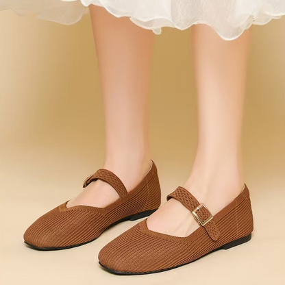 🔥🔥OFERTA OGRANICZONA CZASOWO – 40% ZNIŻKI  ✨ Przewiewne baleriny z kwadratowym czubkiem