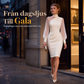 👗 Elegant midi-klänning med hög hals – figursydd silhuett för speciella tillfällen