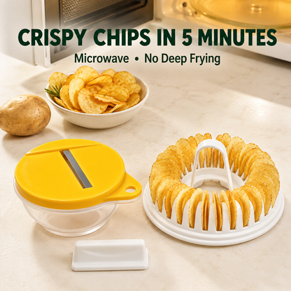🥔🍟 Domowy ekspres do robienia chipsów ziemniaczanych do mikrofalówki - bez oleju, chrupiące i zdrowe - idealne na domowe przekąski 🥗✨
