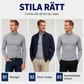 🔥50% 👕 Herrtröja med kort krage i premium mjölksilke – hög elasticitet, 3D-formad passform, mjuk, lättskött, nu till halva priset! ✨