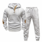 🔥Fri frakt✈️2-delat jacquard-träningsset för herrar – avslappnad hoodie med matchande joggingbyxor, bekvämt och snyggt för hösten och vintern 👕