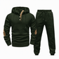 🔥Fri frakt✈️2-delat jacquard-träningsset för herrar – avslappnad hoodie med matchande joggingbyxor, bekvämt och snyggt för hösten och vintern 👕