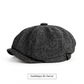 🧢 Vintage brittisk stil tidningspojkskeps för män och kvinnor, klassisk avslappnad flat cap, åttakantig basker