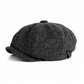 🧢 Vintage brittisk stil tidningspojkskeps för män och kvinnor, klassisk avslappnad flat cap, åttakantig basker