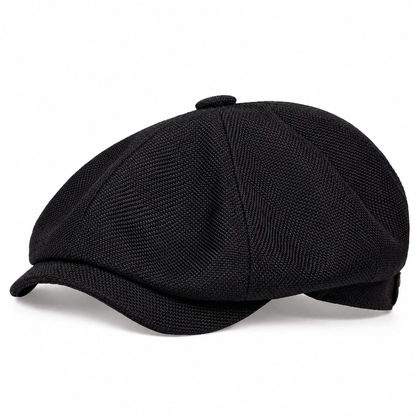 🧢 Vintage brittisk stil tidningspojkskeps för män och kvinnor, klassisk avslappnad flat cap, åttakantig basker