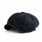 🧢 Vintage brittisk stil tidningspojkskeps för män och kvinnor, klassisk avslappnad flat cap, åttakantig basker