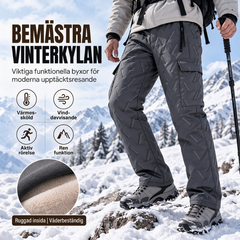 🚚 Fri frakt på just den här produkten!  👖 Vinterarbetsbyxor för män, med mjukt fleecefoder ❄️