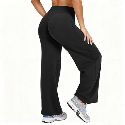 🔥 Köp 2 – Spara mer!  Högmidjade vida yogabyxor för kvinnor🏃‍♀️😍