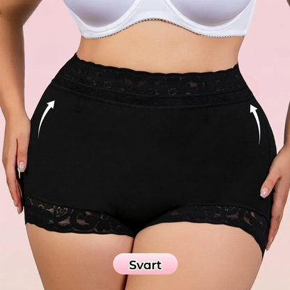 🌸 Sista dagen – Köp 2, få 1 gratis✨ Plus-size högmidjade trosa med korsande magkontroll