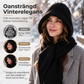 👍🧣Ett populärt val bland många kunder | Mångsidig och praktisk, för vardagsbruk – 2-i-1-termisk stickad halsduk med huva för damer